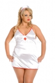Сексуальное мини-платье медсестры XXXL