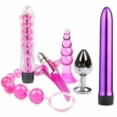 Набор секс игрушек розового цвета 6 предметов ROSYLAND