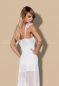 Белоснежная комбинация с прозрачной длинной юбкой Feelia Gown LXL