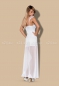 Белоснежная комбинация с прозрачной длинной юбкой Feelia Gown LXL