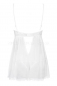 Белая прозрачная сорочка на косточках Favoritta Babydoll LXL