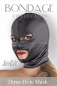 Шлем черный с прорезями для рта и глаз Three-Hole Mask