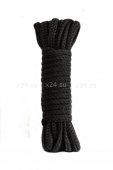 Черная веревка для связывания Bondage Rope Black (9 м)