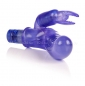 Гибкий фиолетовый  вибратор с клиторальным стимулятором Bendies (10 функций)