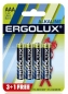 Набор из 4-х батареек ERGOLUX Alkaline  (тип AAA)