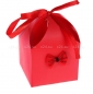 Деревянная анальная втулка с красно-черным хвостиком в подарочной упаковке