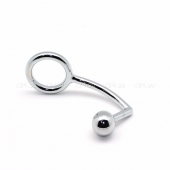 Анальный крюк с шариком и кольцом M