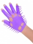 Перчатка для чувственного массажа Neon Luv Glove фиолетовая