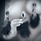 Набор с перьями (анальная пробка и зажимы для сосков) Feather Nipple Clamps & Butt Plug