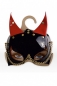 Лакированная маска дьяволенка с красными ушками Harness Devil Mask