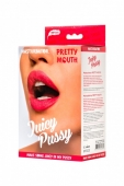 Двойной мастурбатор (вагина и ротик) Juicy Pussy Pretty Mouth (вторая кожа)