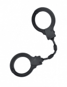 Черные силиконовые наручники A-Toys