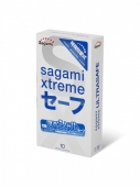 Презервативы латексные утолщенные с двойным количеством смазки SAGAMI Xtreme Ultrasafe (10 шт)