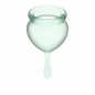 Набор менструальных чаш с хвостиком-капелькой Good Menstrual Cup Light Green