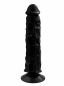 Черный фаллоимитатор на присоске Джага (19 см)