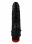 Черный вибратор со стимулирующими пупырышками Джага (16,5 см)