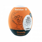 Мини-мастурбатор в форме яйца с самолубрикацией Egg Single Crunchy