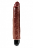 Огромный реалистичный вибратор PipeDream King Cock Vibrating Stiffy 10'' (многоскор. вибрация)