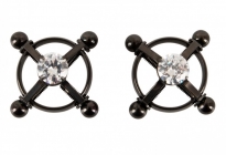 Винтовые зажимы для сосков с кристаллами Nipple Jewellery Shiny Star