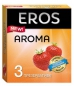 Ароматизированные презервативы EROS Aroma со вкусом клубники ( 3 шт.)