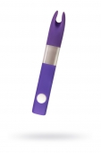 Фиолетовый клиторальный вибромассажёр Qvibry Q2 (7 режимов вибрации)