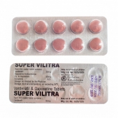 Super Vilitra ( Варденафил 20 мг + Дапоксетин 60 мг ) препарат для увеличения сексуальной активности и длительности полового акта (10 таб.)