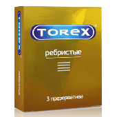 Презервативы Torex "Ребристые" с пакетиками для утилизации, 3 шт.